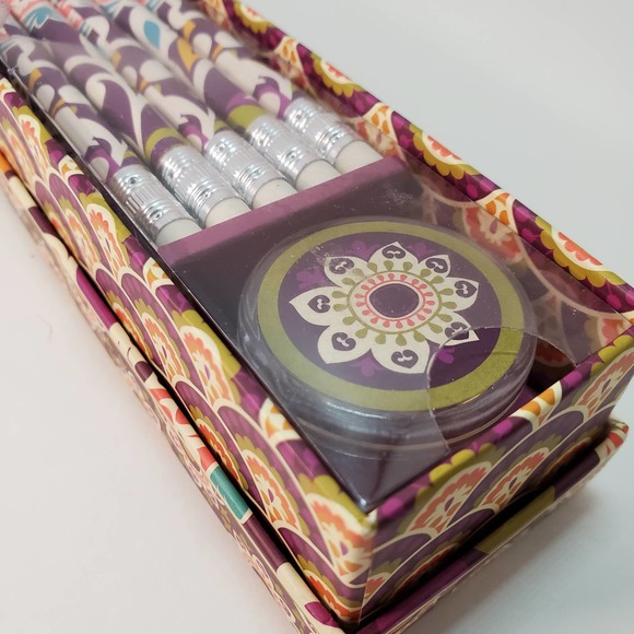 Vera Bradley Pencil Box Set - Picture 3 of 6